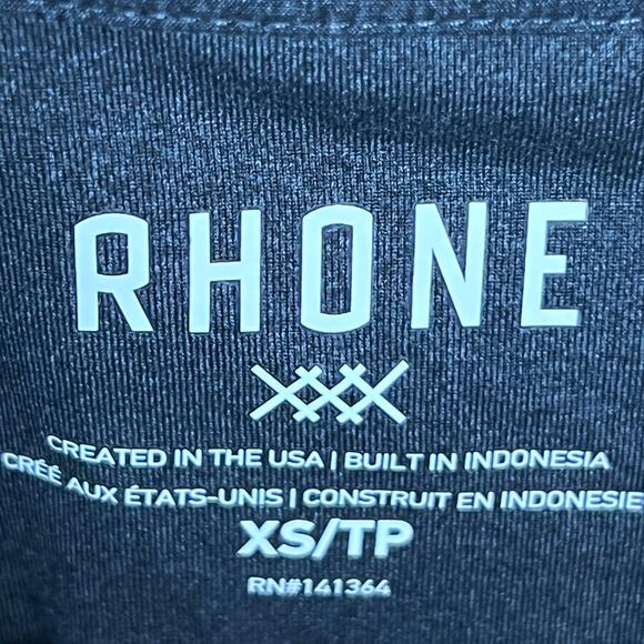 NWT Rhone Reign Men's Gray Workout Tee T-Shirt - Size XS - $68 Retail - Picture 5 of 5